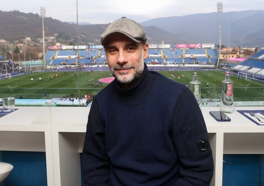Pep Guardiola makes shock appearance at third tier clash as fans are left stunned