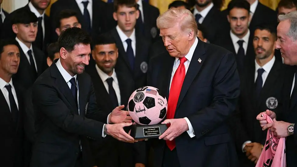 Messi and Inter Miami meet Trump at White House
