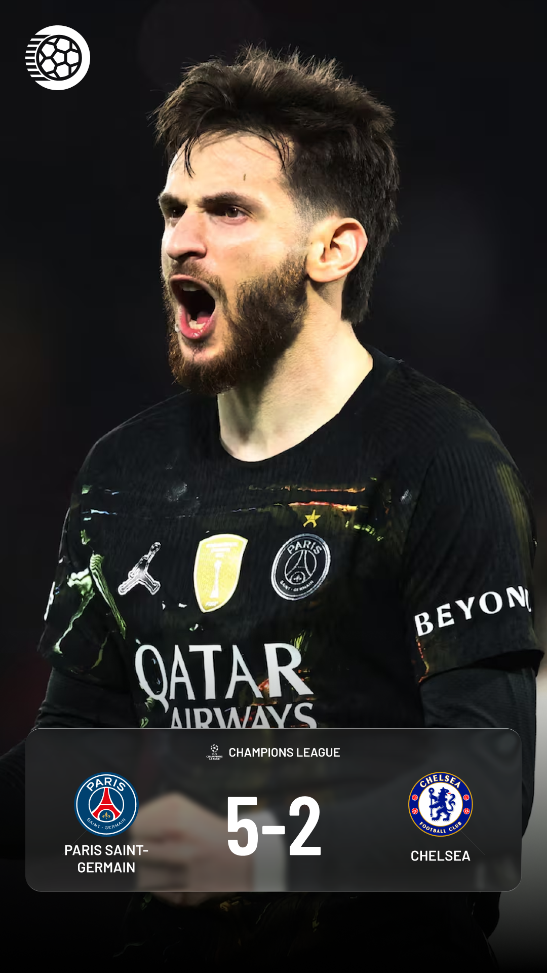Paris Saint Germain 5-2 Chelsea