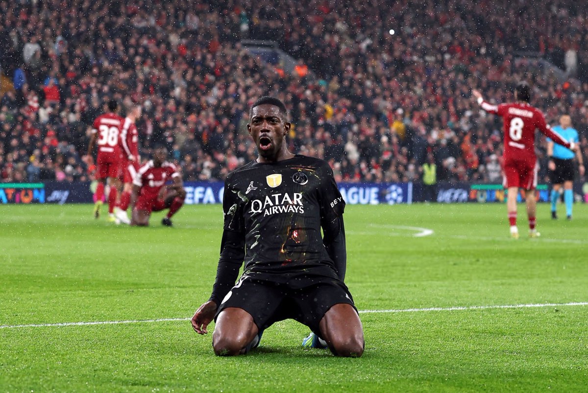 Dembélé brace sends PSG Into Champions League semi-finals as Liverpool crash out