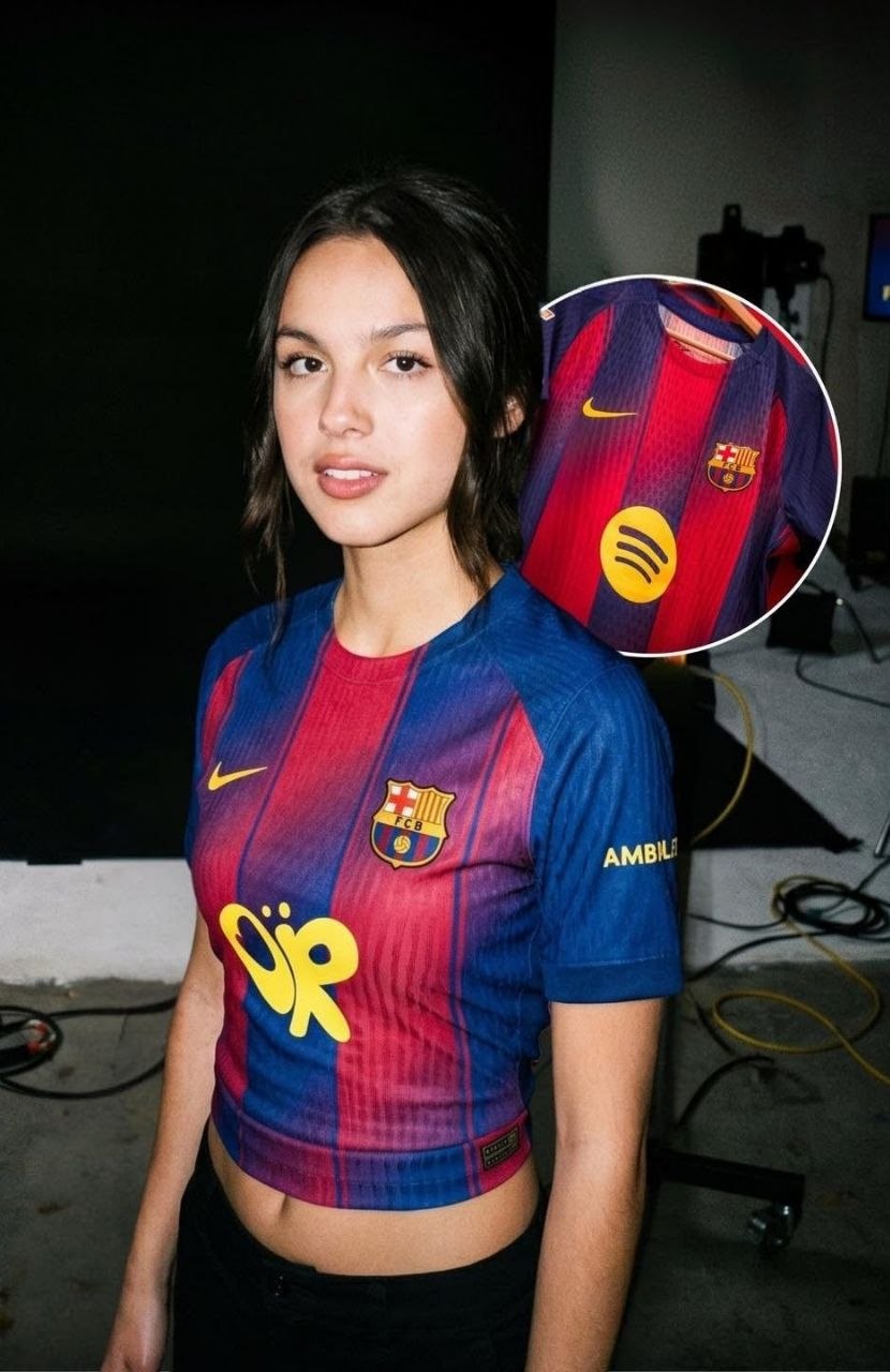 Olivia Rodrigo next to feature on Barcelona shirt for Clasico clash with Real Madrid