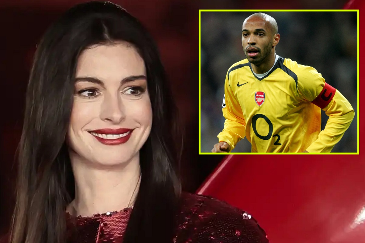 Anne Hathaway reveals why Thierry Henry made her an Arsenal fan