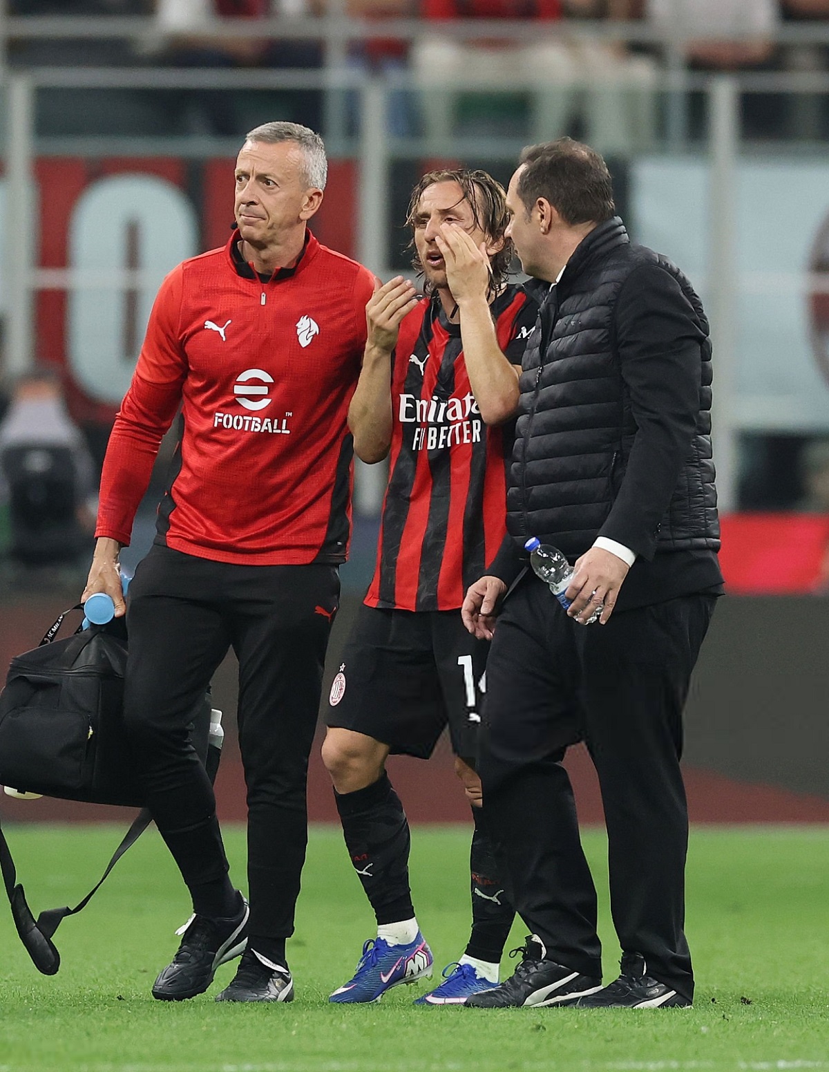 Reports in Italy confirm that former Ballon dâOr winner Luka Modric requires surgery after suffering a nasty head-to-head clash with Italy international during the 0-0 draw between Milan and Juventus on Sunday evening.