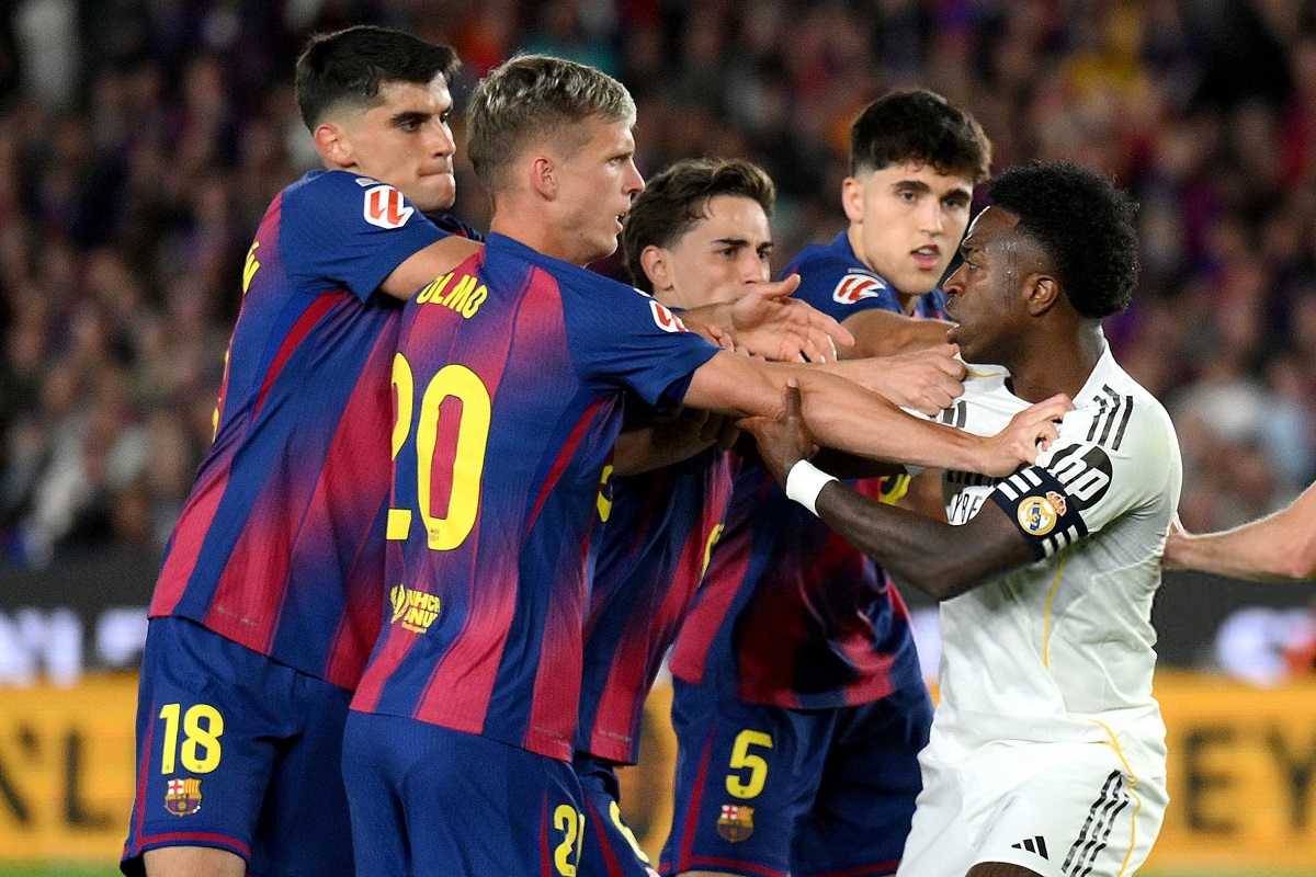 Gavi tells Vinicius Junior to “Shut Up” after heated El Clasico exchange at Camp Nou