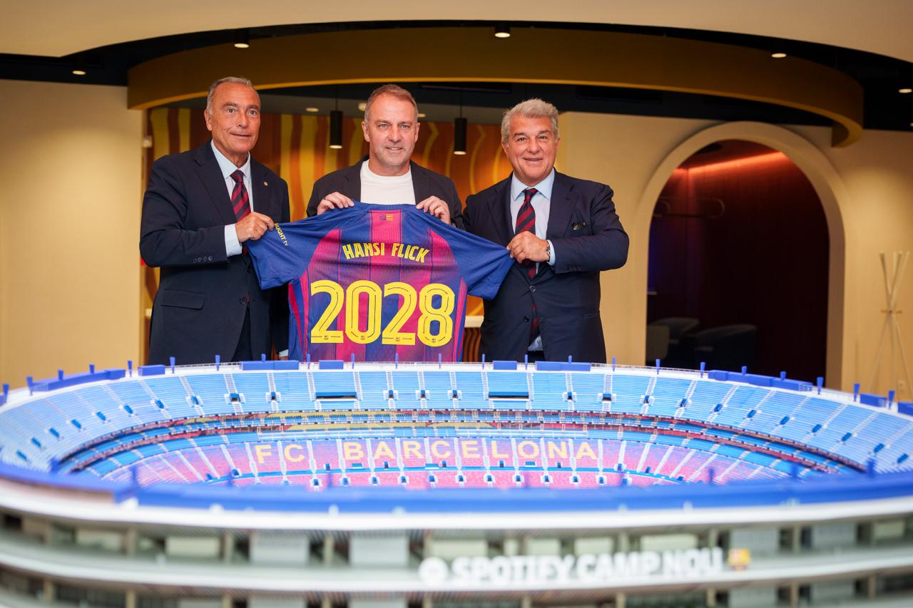 Barcelona secure Hansi Flick’s future with new deal until 2028