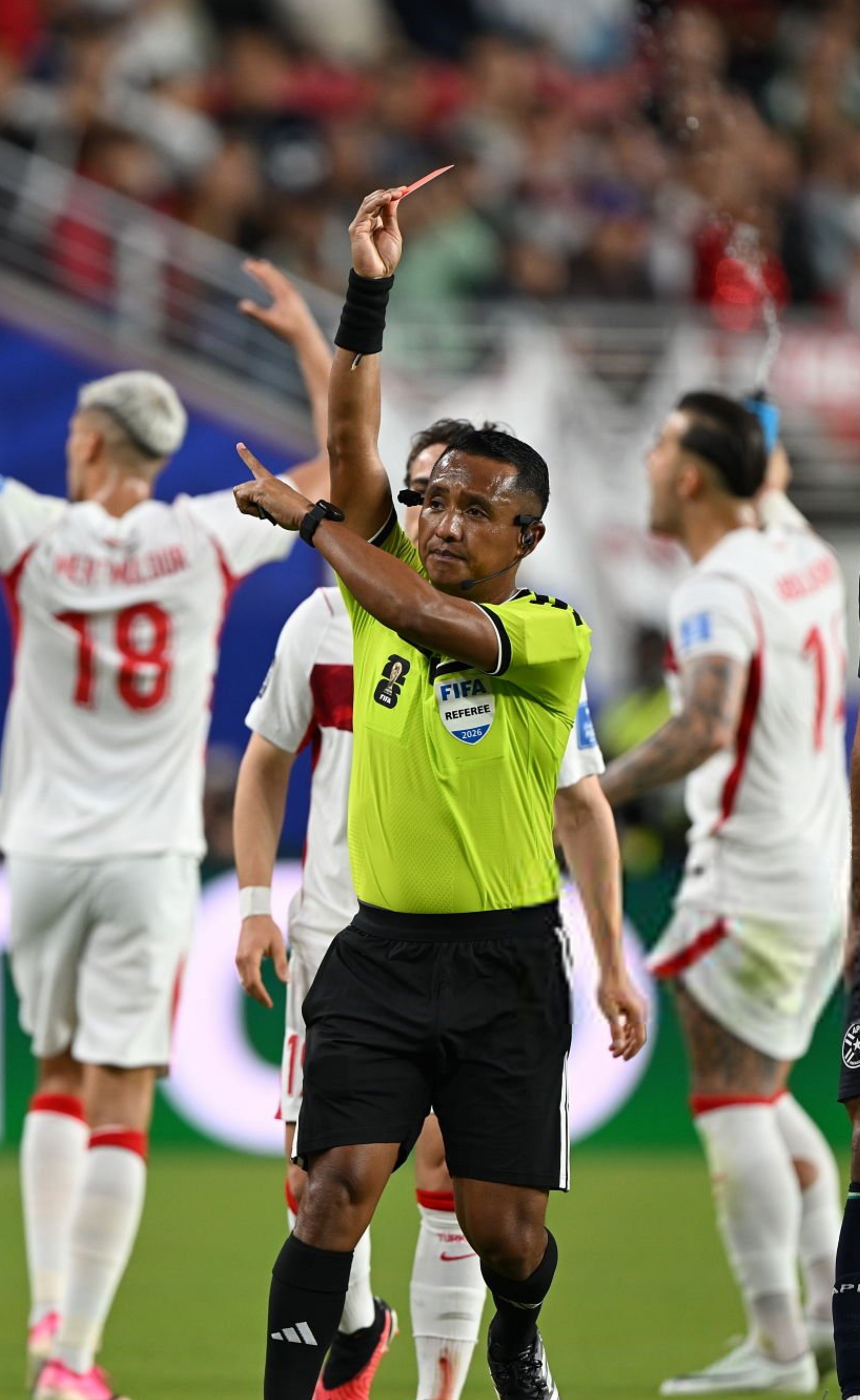 First-ever red card under FIFAâs new âcovered mouthâ rule