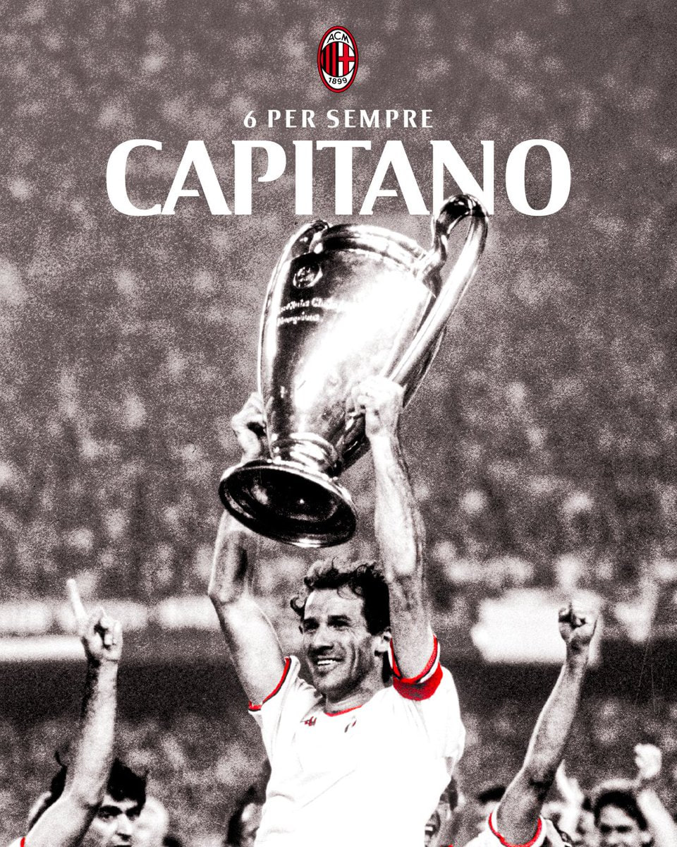 AC Milan legend Franco Baresi dies at 66