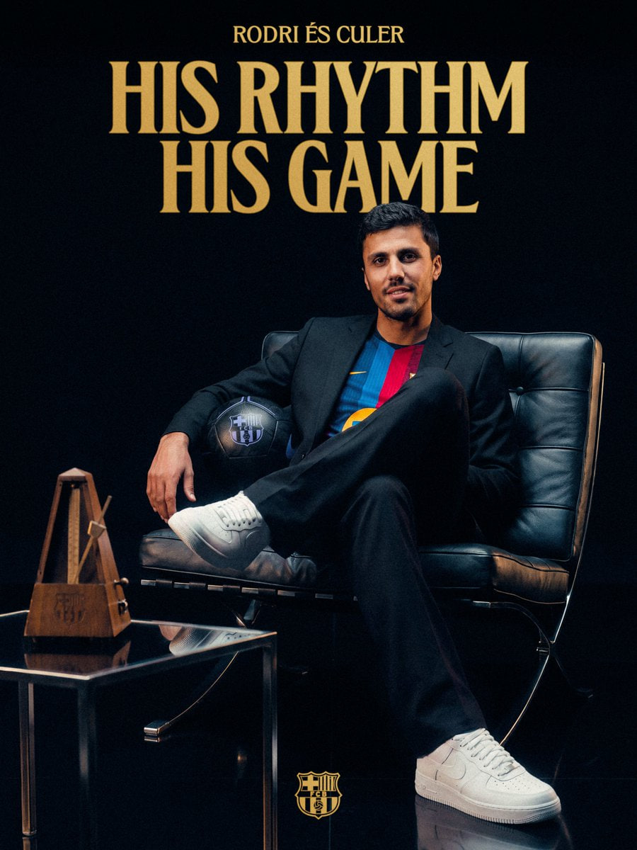 Barcelona Confirm the Signing of Rodri from Manchester City Until 2030