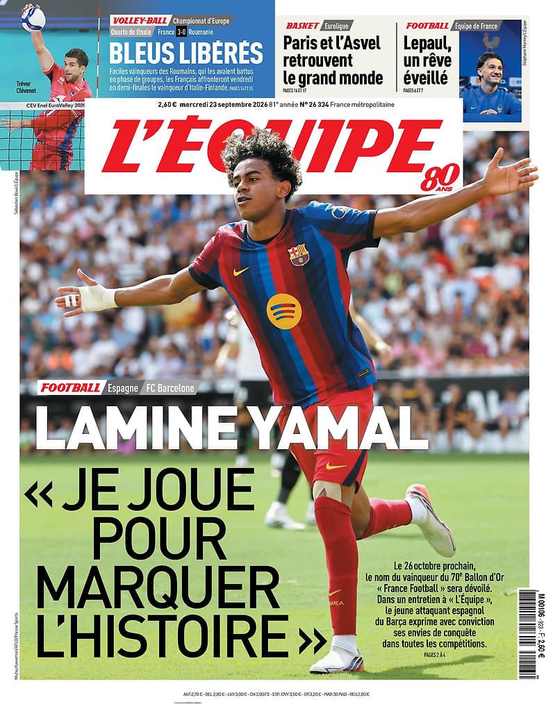 Lamine Yamal opens up about his Ballon dâOr ambitions, his desire to make history, his outspoken personality and Spainâs World Cup semi-final win over France.